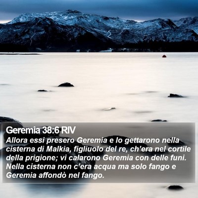 Geremia 38:6 RIV Bible Verse Image