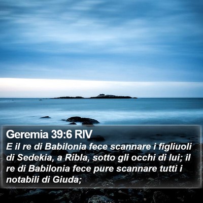 Geremia 39:6 RIV Bible Verse Image