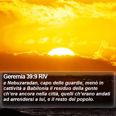 Geremia 39:9 RIV Bible Verse Image