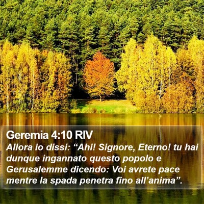 Geremia 4:10 RIV Bible Verse Image