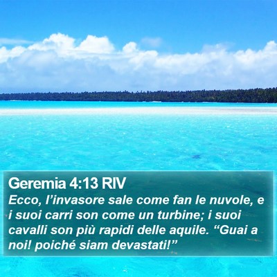Geremia 4:13 RIV Bible Verse Image