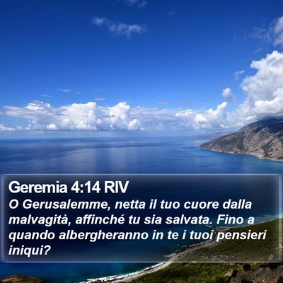 Geremia 4:14 RIV Bible Verse Image