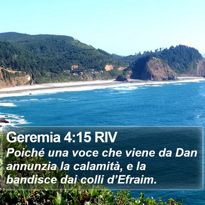 Geremia 4:15 RIV Bible Verse Image