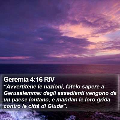 Geremia 4:16 RIV Bible Verse Image