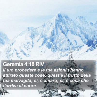 Geremia 4:18 RIV Bible Verse Image