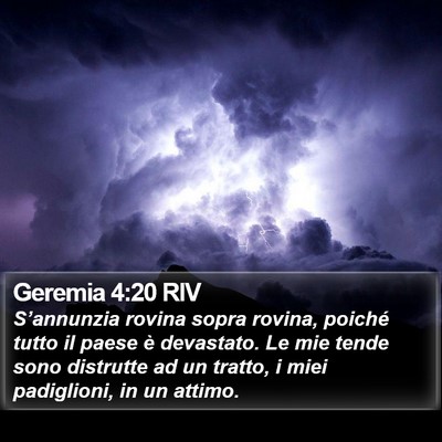 Geremia 4:20 RIV Bible Verse Image