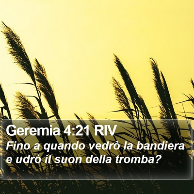 Geremia 4:21 RIV Bible Verse Image