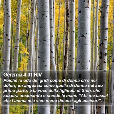 Geremia 4:31 RIV Bible Verse Image