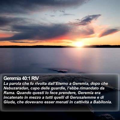 Geremia 40:1 RIV Bible Verse Image