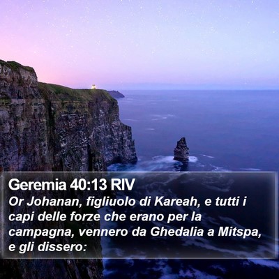 Geremia 40:13 RIV Bible Verse Image