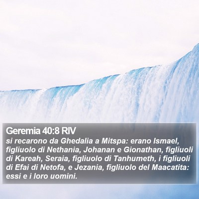 Geremia 40:8 RIV Bible Verse Image
