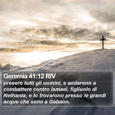 Geremia 41:12 RIV Bible Verse Image
