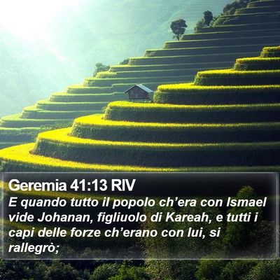 Geremia 41:13 RIV Bible Verse Image