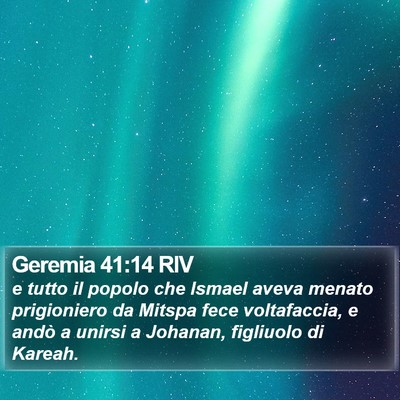 Geremia 41:14 RIV Bible Verse Image