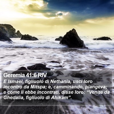 Geremia 41:6 RIV Bible Verse Image