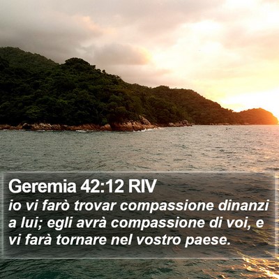 Geremia 42:12 RIV Bible Verse Image