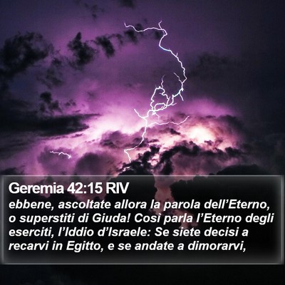 Geremia 42:15 RIV Bible Verse Image