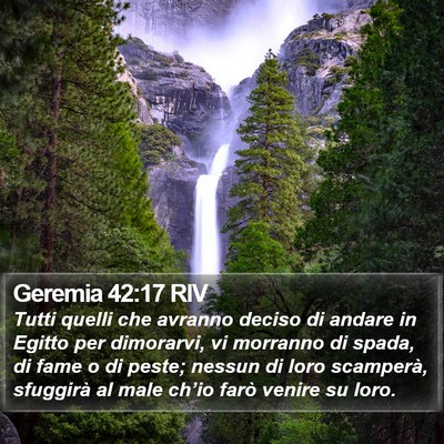 Geremia 42:17 RIV Bible Verse Image