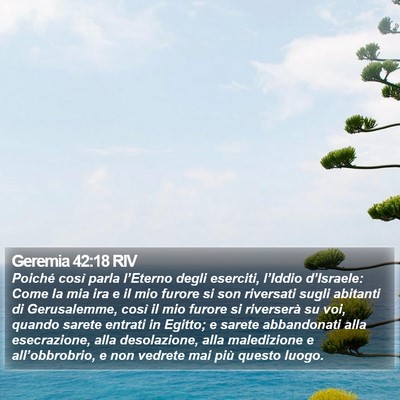 Geremia 42:18 RIV Bible Verse Image