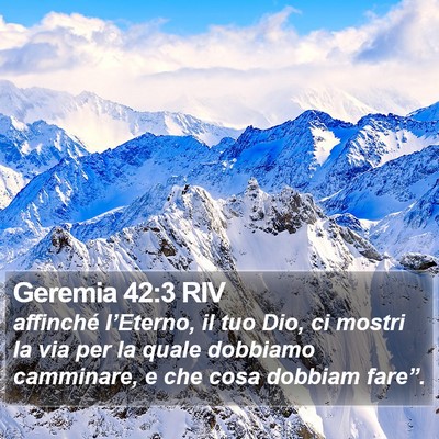 Geremia 42:3 RIV Bible Verse Image