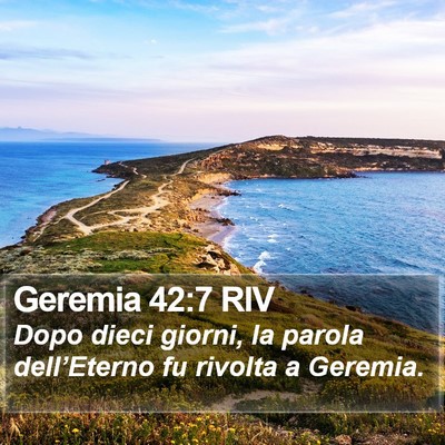 Geremia 42:7 RIV Bible Verse Image