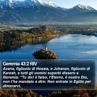 Geremia 43:2 RIV Bible Verse Image