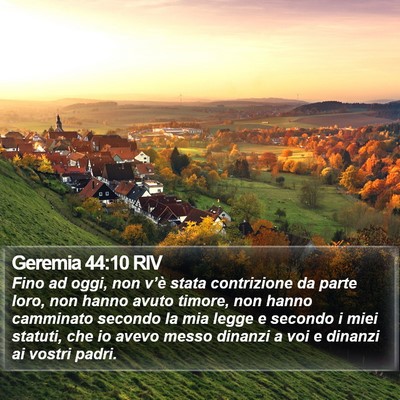 Geremia 44:10 RIV Bible Verse Image