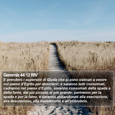 Geremia 44:12 RIV Bible Verse Image