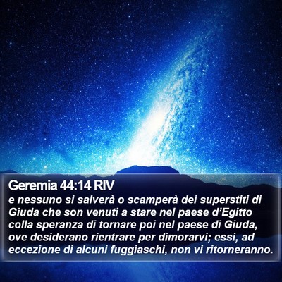 Geremia 44:14 RIV Bible Verse Image