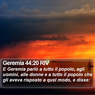 Geremia 44:20 RIV Bible Verse Image