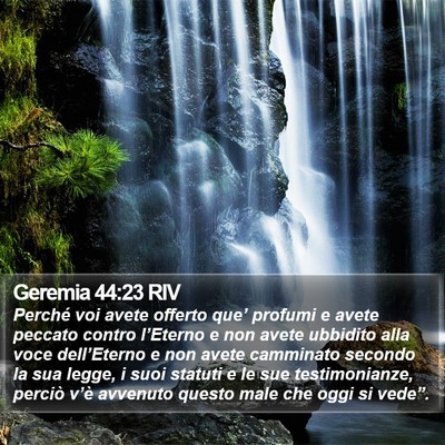 Geremia 44:23 RIV Bible Verse Image