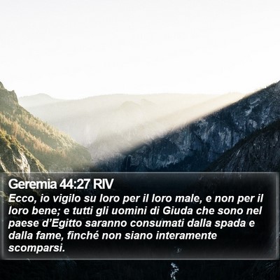 Geremia 44:27 RIV Bible Verse Image