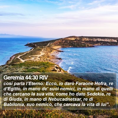 Geremia 44:30 RIV Bible Verse Image