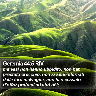 Geremia 44:5 RIV Bible Verse Image