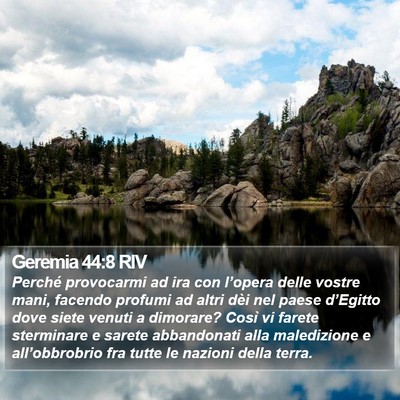 Geremia 44:8 RIV Bible Verse Image