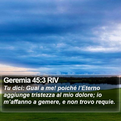 Geremia 45:3 RIV Bible Verse Image