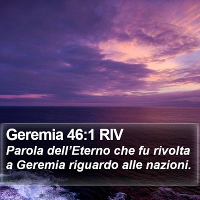 Geremia 46:1 RIV Bible Verse Image