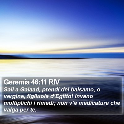 Geremia 46:11 RIV Bible Verse Image