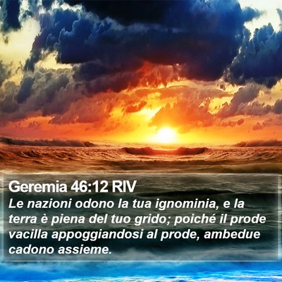 Geremia 46:12 RIV Bible Verse Image