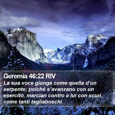 Geremia 46:22 RIV Bible Verse Image