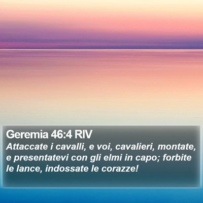Geremia 46:4 RIV Bible Verse Image