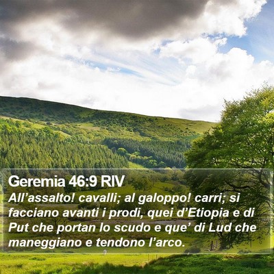 Geremia 46:9 RIV Bible Verse Image