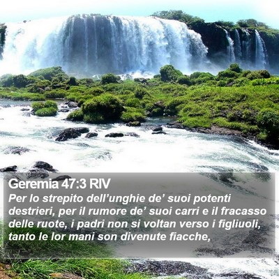 Geremia 47:3 RIV Bible Verse Image