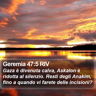 Geremia 47:5 RIV Bible Verse Image