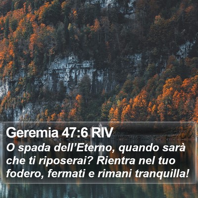 Geremia 47:6 RIV Bible Verse Image