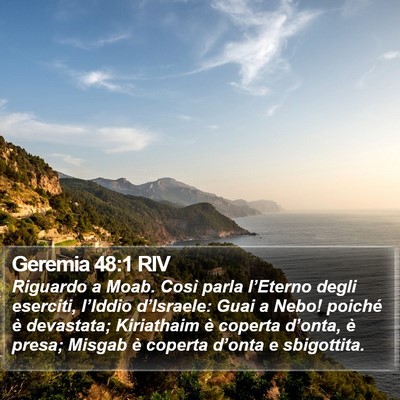 Geremia 48:1 RIV Bible Verse Image