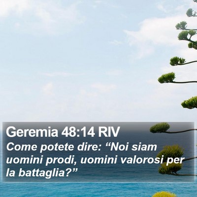 Geremia 48:14 RIV Bible Verse Image