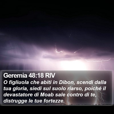 Geremia 48:18 RIV Bible Verse Image