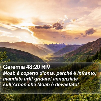 Geremia 48:20 RIV Bible Verse Image