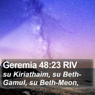 Geremia 48:23 RIV Bible Verse Image